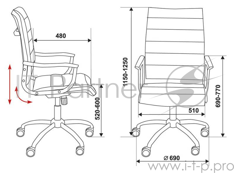 Кресло руководителя Бюрократ CH-994/Ivory слоновая кость искусственная кожа крестовина хром