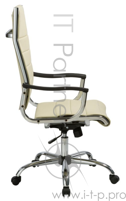 Кресло руководителя Бюрократ CH-994/Ivory слоновая кость искусственная кожа крестовина хром
