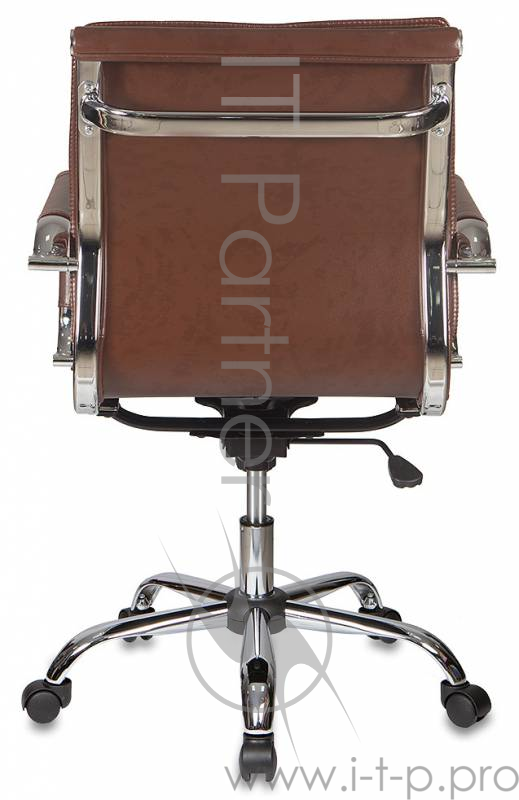 Кресло руководителя Бюрократ CH-993-Low/Brown низкая спинка коричневый искусственная кожа крестовина