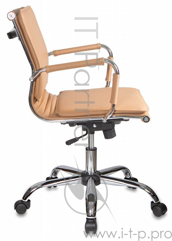 Кресло руководителя Бюрократ CH-993-Low/Camel низкая спинка светло-коричневый искусственная кожа кре