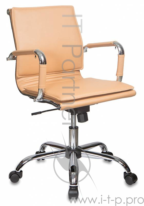 Кресло руководителя Бюрократ CH-993-Low/Camel низкая спинка светло-коричневый искусственная кожа кре