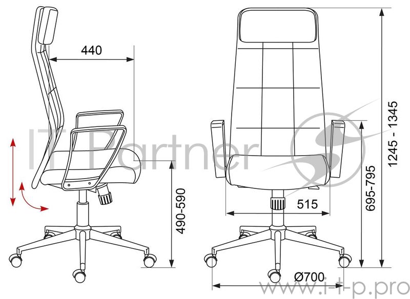 Кресло руководителя Бюрократ T-995ECO/BLACK черный искусственная кожа крестовина хром
