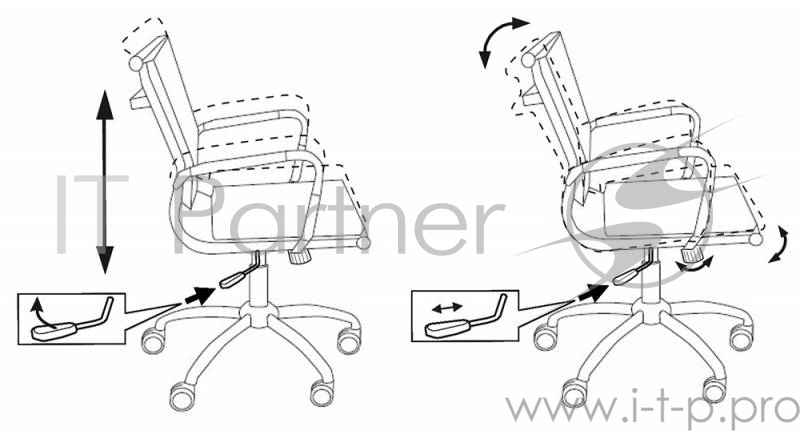 Кресло руководителя Бюрократ CH-993-Low/blue низкая спинка синий искусственная кожа крестовина хроми