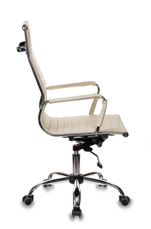 Кресло руководителя Бюрократ CH-883/IVORY слоновая кость искусственная кожа крестовина хром