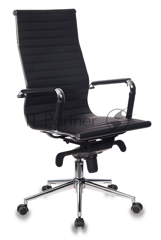 Кресло руководителя Бюрократ CH-883MB/BLACK черный искусственная кожа крестовина хром