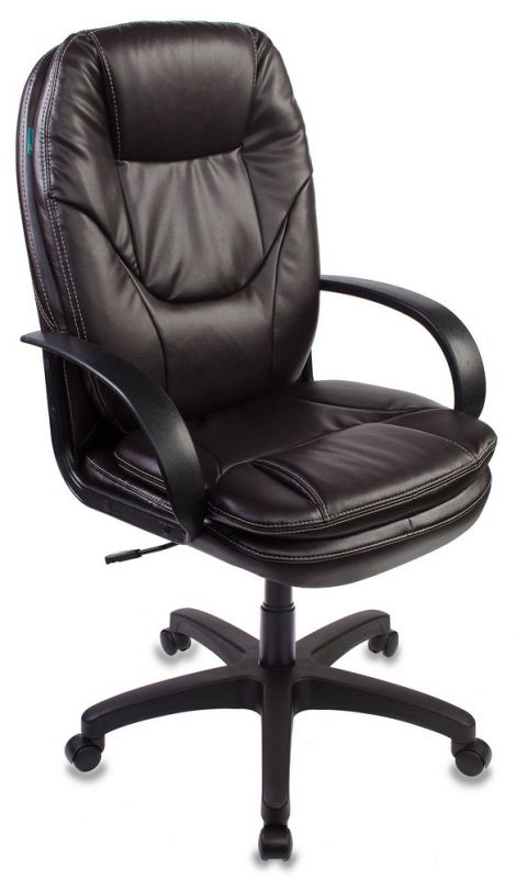 Кресло руководителя Бюрократ CH-1868/COFFEE темно-коричневый искусственная кожа (пластик черный)