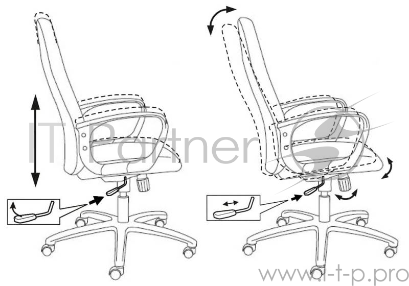 Кресло руководителя Бюрократ CH-808AXSN/#BLACK черный 80-11