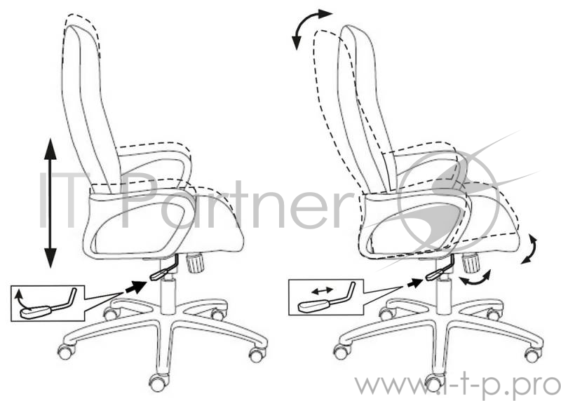 Кресло руководителя Бюрократ CH-818AXSN/15-21 черный сиденье черный 15-21