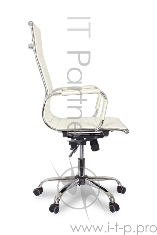 Кресло руководителя COLLEGE XH-632ALX Бежевый экокожа крестовина/подлокотники-хром. металл, до 120к