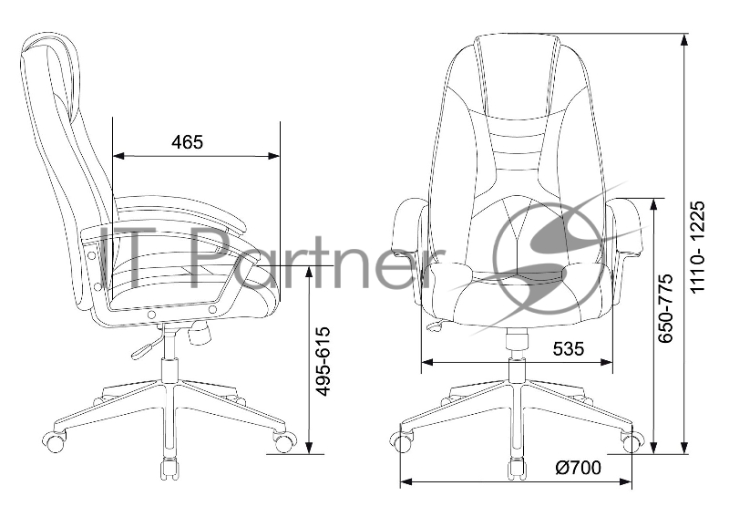 Кресло игровое Бюрократ VIKING-8/BL+RED черный/красный искусственная кожа