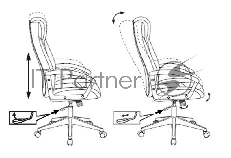 Кресло игровое Бюрократ VIKING-8/BL+RED черный/красный искусственная кожа