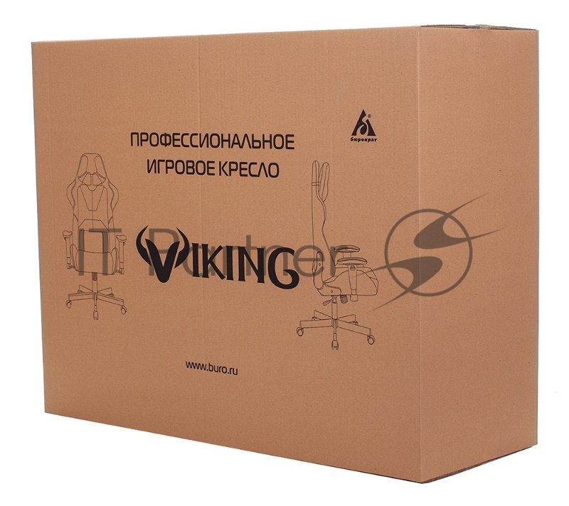 Кресло игровое Бюрократ VIKING-8/BL+RED черный/красный искусственная кожа