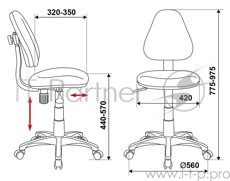 Кресло детское Бюрократ KD-4/DINO-Y желтый динозаврики Dino-Y