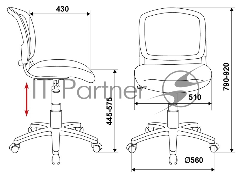 Кресло детское Бюрократ CH-W296NX/15-175 спинка сетка белый TW-15 сиденье бирюзовый 15-175
