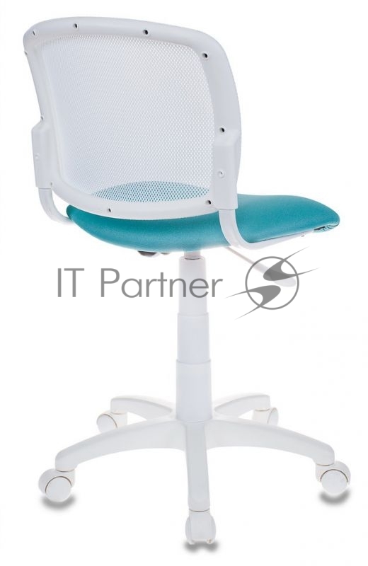 Кресло детское Бюрократ CH-W296NX/15-175 спинка сетка белый TW-15 сиденье бирюзовый 15-175