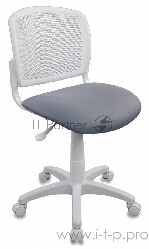 Кресло детское Бюрократ CH-W296NX/15-48 спинка сетка белый TW-15 сиденье серый 15-48