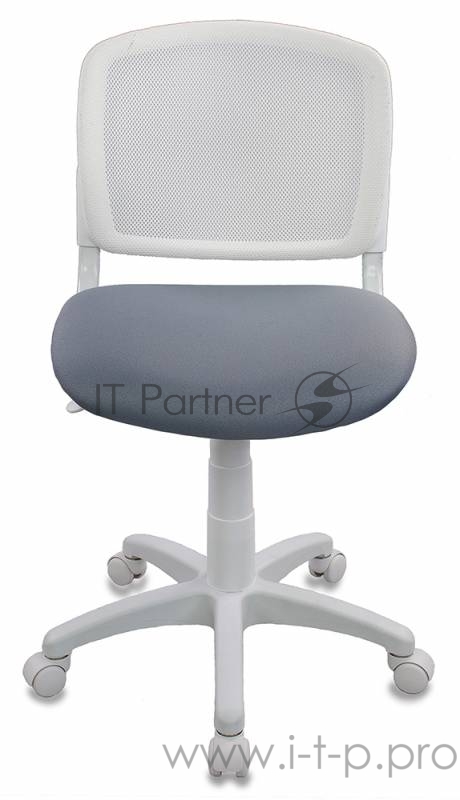 Кресло детское Бюрократ CH-W296NX/15-48 спинка сетка белый TW-15 сиденье серый 15-48