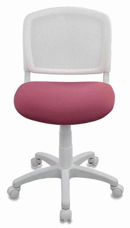 Кресло детское Бюрократ CH-W296NX/26-31 спинка сетка белый TW-15 сиденье розовый 26-31