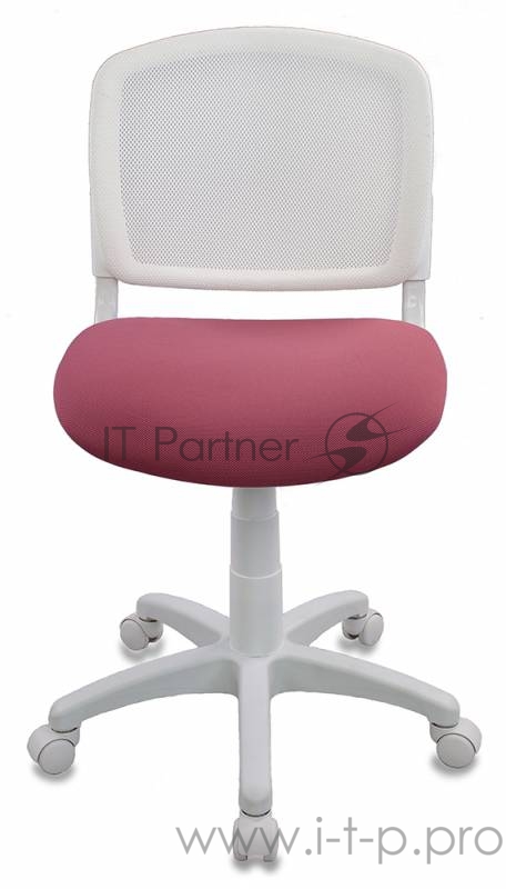 Кресло детское Бюрократ CH-W296NX/26-31 спинка сетка белый TW-15 сиденье розовый 26-31