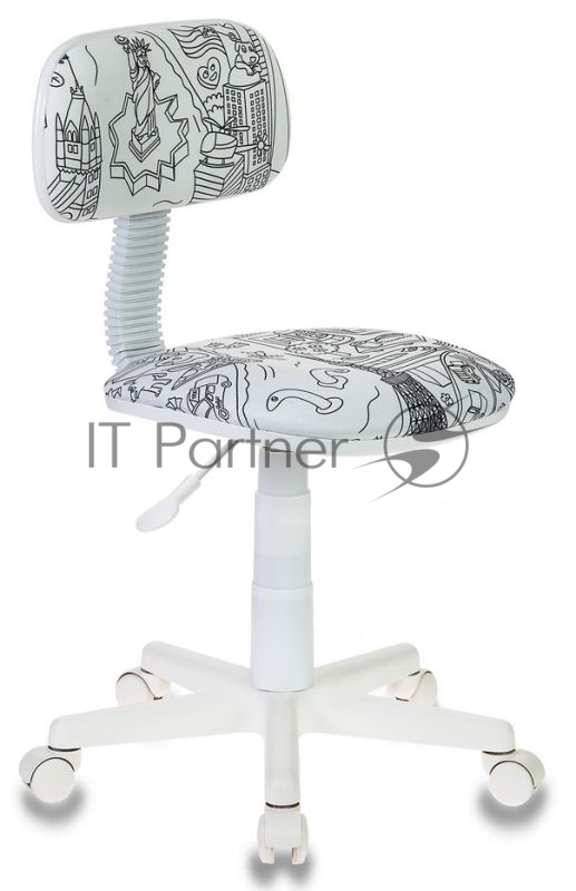 Кресло детское Бюрократ CH-W201NX/PS белый