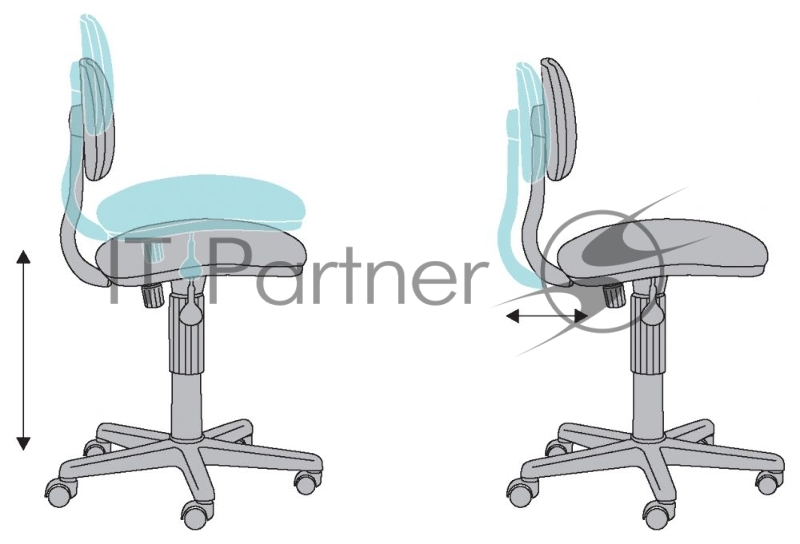 Кресло детское Бюрократ CH-W201NX/PS белый