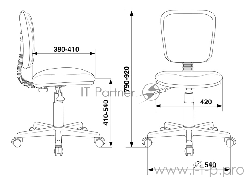 Кресло детское Бюрократ CH-204NX/PENCIL-GN зеленый карандаши