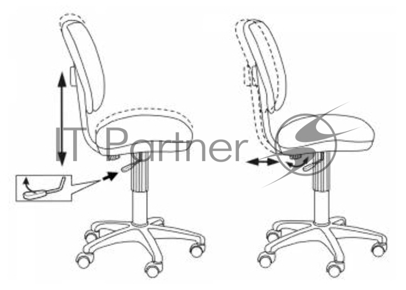 Кресло детское Бюрократ CH-204NX/GIRAFFE оранжевый жираф