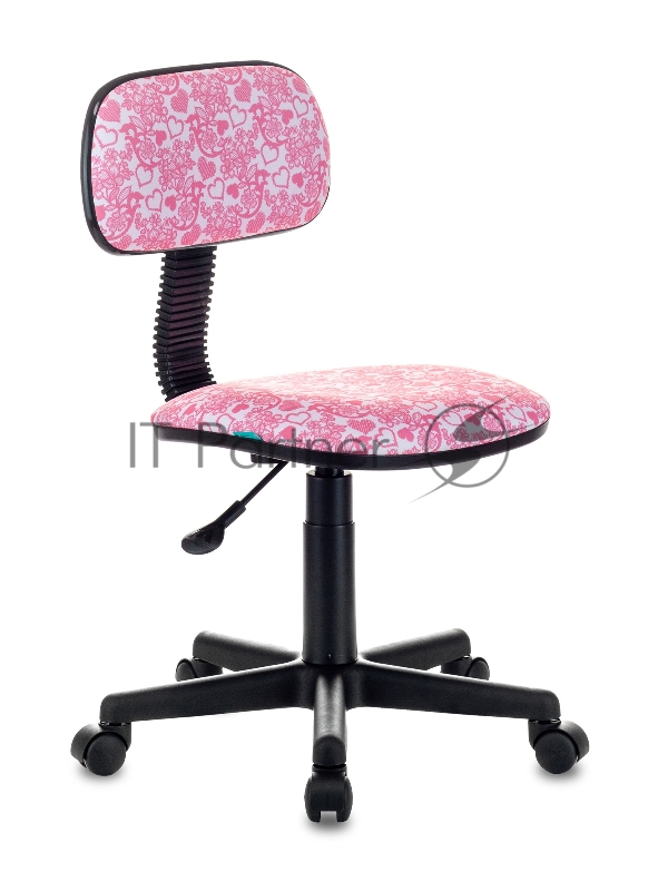 Кресло детское Бюрократ CH-201NX/HEARTS-PK розовый сердца Hearts-Pk