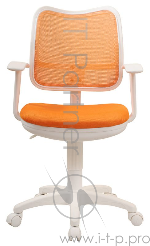 Кресло Бюрократ CH-W797/OR/TW-96-1 спинка сетка оранжевый сиденье оранжевый TW-96-1 колеса белый/ора
