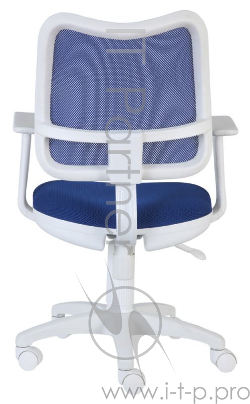 Кресло Бюрократ CH-W797/BL/TW-10 спинка сетка синий сиденье синий TW-10 колеса белый/синий (пластик