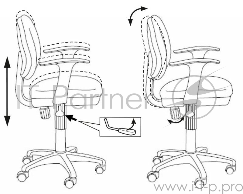 Кресло Бюрократ CH-W356AXSN/15-118 салатовый 15-118 колеса белый/салатовый (пластик белый)