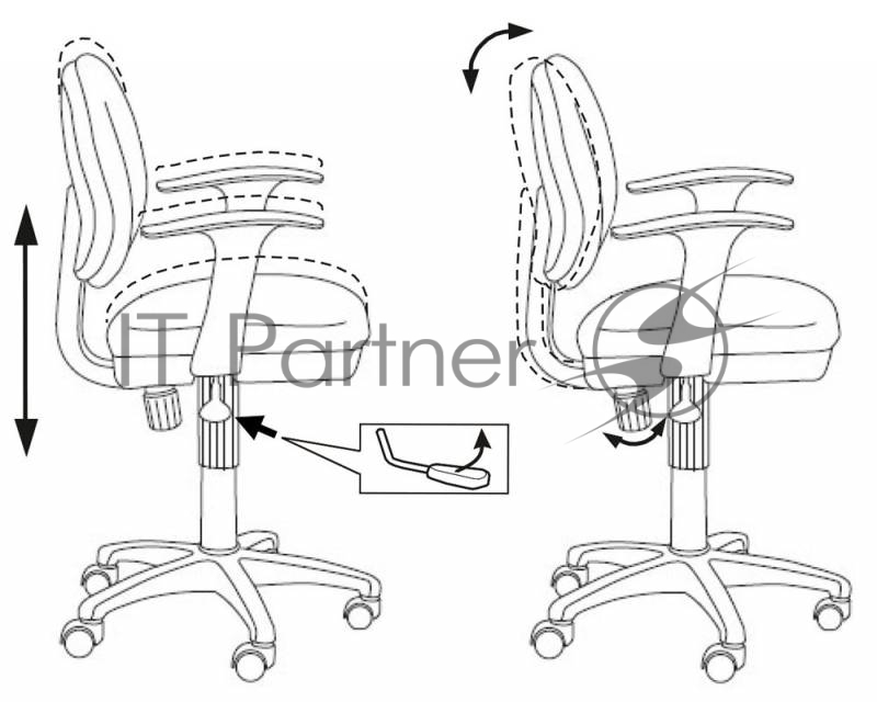 Кресло Бюрократ CH-W356AXSN/15-107 голубой 15-107 (пластик белый)