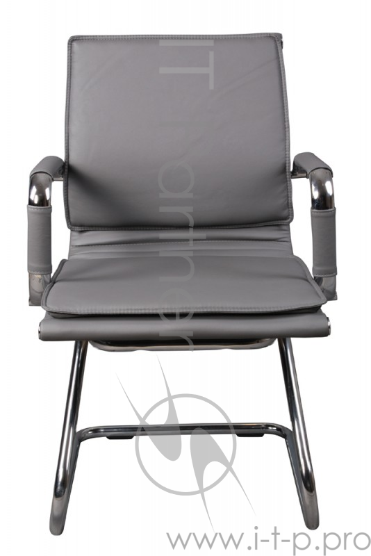 Кресло Бюрократ CH-993-Low-V/grey низкая спинка серый искусственная кожа