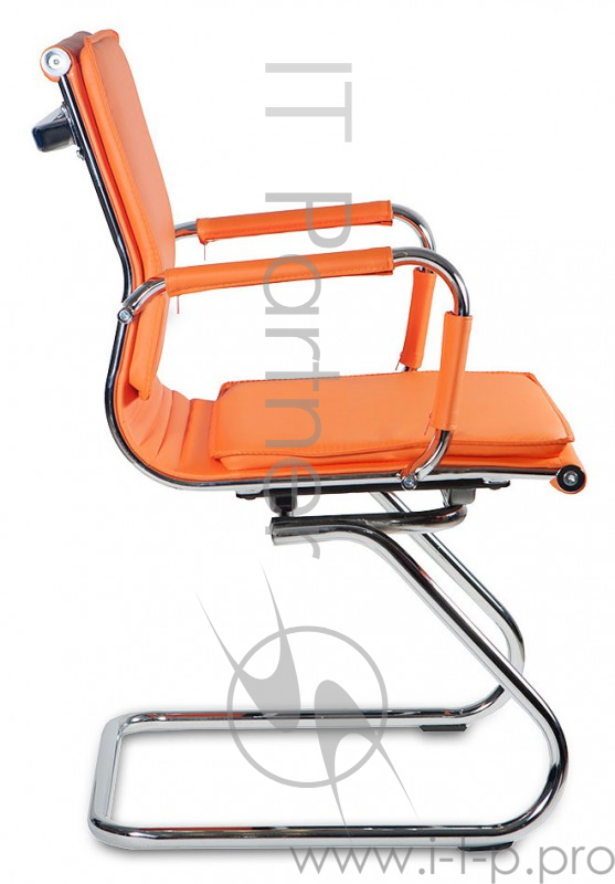 Кресло Бюрократ CH-993-Low-V/orange низкая спинка оранжевый искусственная кожа