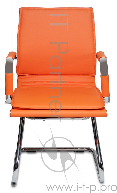 Кресло Бюрократ CH-993-Low-V/orange низкая спинка оранжевый искусственная кожа