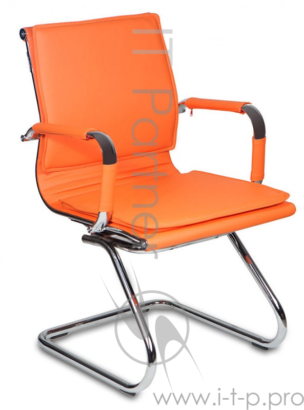 Кресло Бюрократ CH-993-Low-V/orange низкая спинка оранжевый искусственная кожа