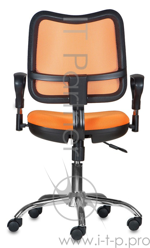 Кресло Бюрократ CH-799SL/OR/TW-96-1 спинка сетка оранжевый сиденье оранжевый TW-96-1 крестовина хром