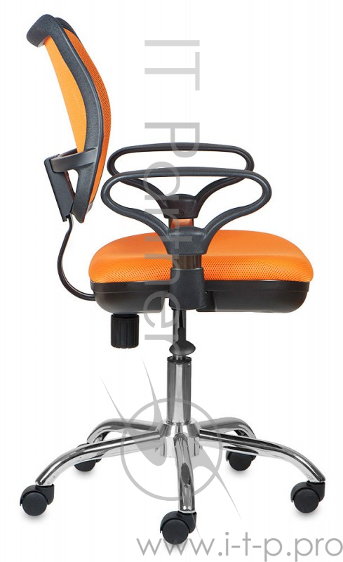 Кресло Бюрократ CH-799SL/OR/TW-96-1 спинка сетка оранжевый сиденье оранжевый TW-96-1 крестовина хром