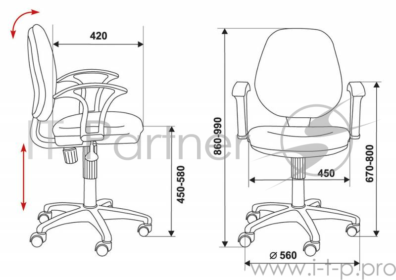 Кресло Бюрократ CH-725AXSN/B черный JP-15-2