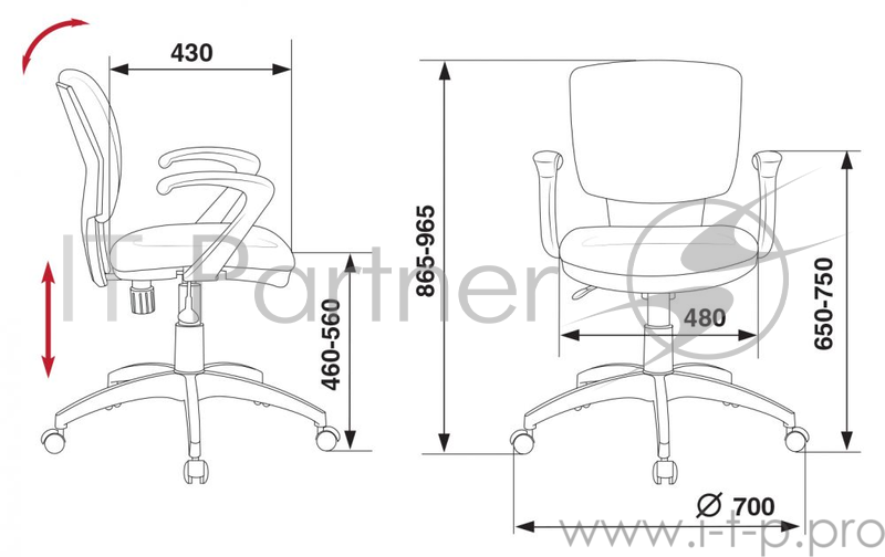 Кресло Бюрократ CH-636AXSN/BROWN темно-коричневый Bahama