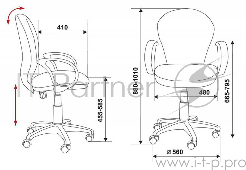 Кресло Бюрократ CH-687AXSN/#B черный JP-15-2
