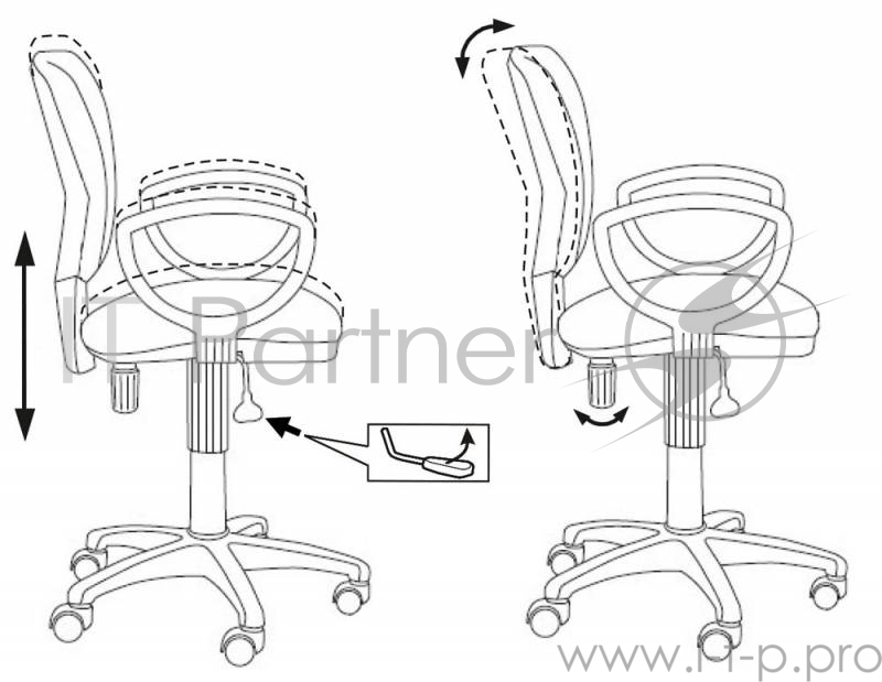 Кресло Бюрократ CH-626AXSN/V-03-1 синий ромбик черный V-03-1