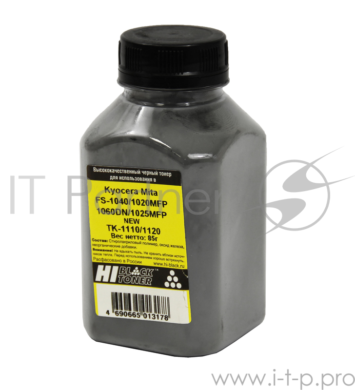 Тонер Hi-Black для Kyocera FS-1040/1020MFP/1060DN/1025MFP (TK-1110/1120) Bk,900г, канистра