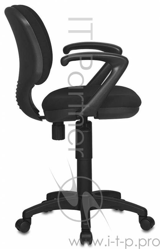 Кресло Бюрократ CH-540AXSN-LOW/26-28 низкая спинка черный 26-28