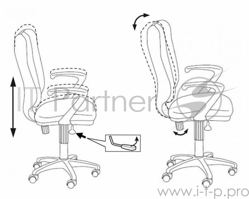 Кресло Бюрократ CH-540AXSN/TW-10 синий TW-10