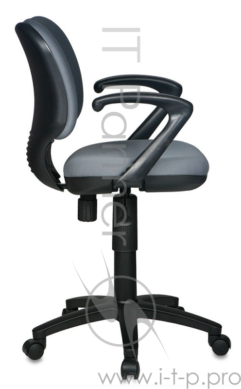 Кресло Бюрократ CH-540AXSN-LOW/26-25 низкая спинка серый 26-25