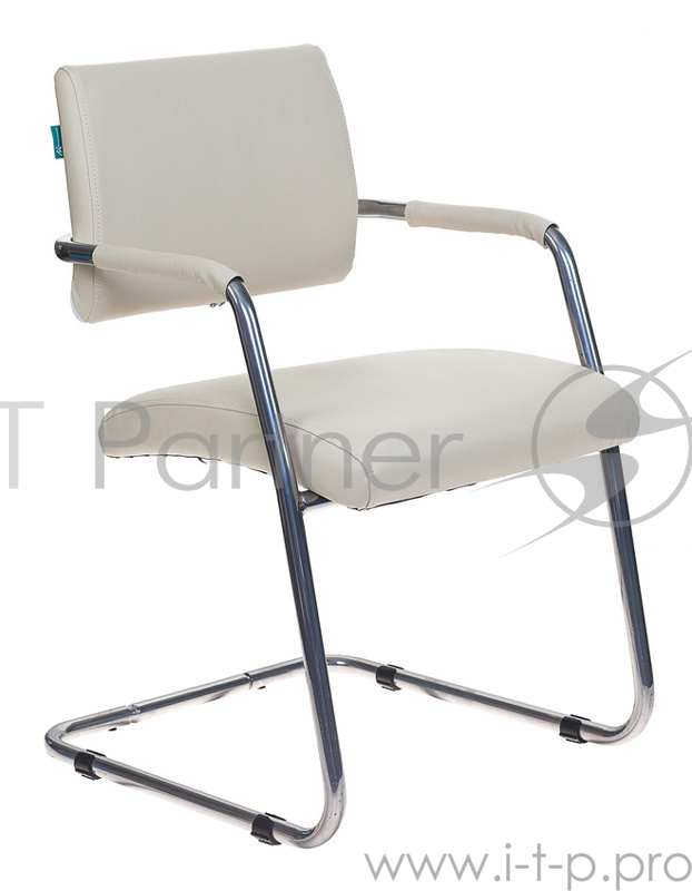 Кресло Бюрократ CH-271-V/SL/OR-12 светло-бежевый зеркальный хром искусственная кожа