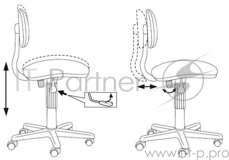 Кресло Бюрократ CH-201NX/Military зеленый милитари Military