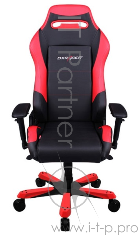 Компьютерное кресло игровое Iron series OH/IS11/NR цвет черный с красными вставками нагрузка 200 кг