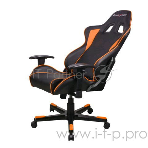 Игровое кресло DXRacer Formula чёрно-оранжевое (OH/FE08/NO, экокожа, регулируемый угол наклона)
